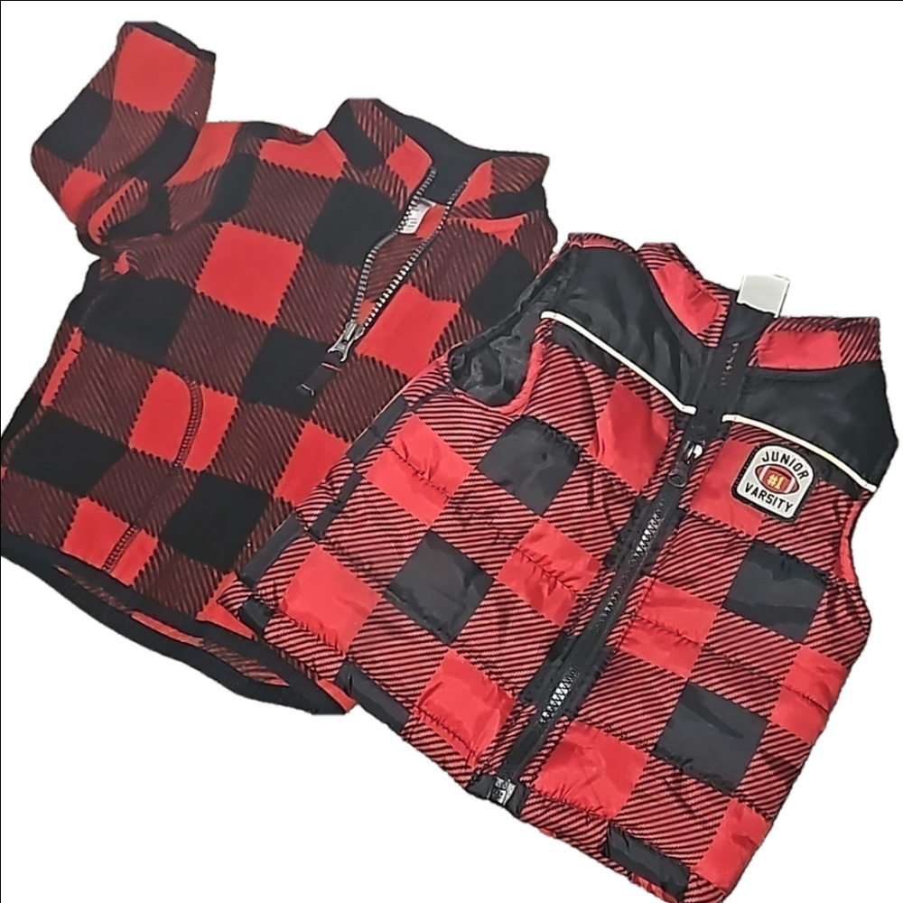 Puffer Vest + Pullover 12 mos.